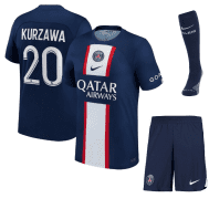 Футбольная форма Кюрзава ПСЖ 2023 года с гетрами