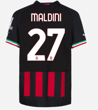 Футболка Мальдини Милан 2023 год