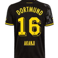 Гостевая детская футболка Аканджи Боруссия Дортмунд 2022-2023