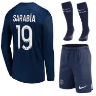 Футбольная форма Сарабия ПСЖ длинный рукав 2023 с гетрами