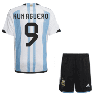Детская футбольная форма Агуэро Аргентина 2022
