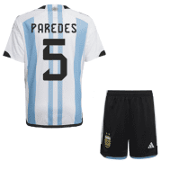 Детская футбольная форма Паредес Аргентина 2022