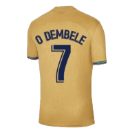 Гостевая детская футболка Дембеле Барселона 2022-2023