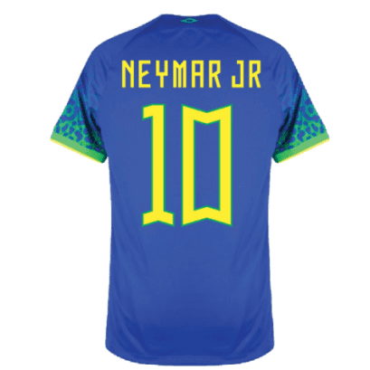 Гостевая футболка Неймар 10 сборной Бразилии 2022 на чемпионат мира по футболу.