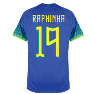 Гостевая футболка Рафинья сборной Бразилии 2022