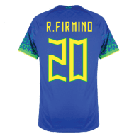 Гостевая футболка Фирмино сборной Бразилии 2022