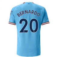 Детская футболка Бернарду Манчестер Сити 2022-2023