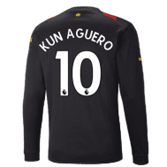 Гостевая футболка Агуэро Манчестер Сити 2023 длинный рукав