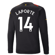 Гостевая футболка Ляпорт Манчестер Сити 2023 длинный рукав