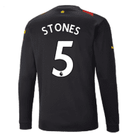 Гостевая футболка Стоунз Манчестер Сити 2023 длинный рукав