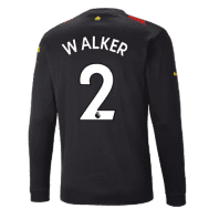 Гостевая футболка Уокер Манчестер Сити 2023 длинный рукав