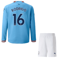 Футбольная форма Родриго Манчестер Сити Длинный рукав 2023