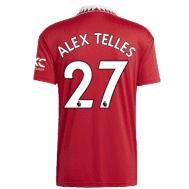 Детская футболка Теллес Манчестер Юнайтед 2022-2023 год
