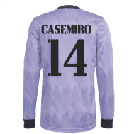 Гостевая футболка Реал Мадрид Каземиро длинный рукав 22-23 год