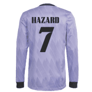 Гостевая футболка Реал Мадрид Азар длинный рукав 22-23 год