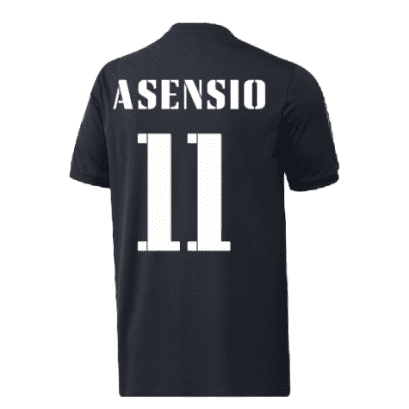 Чёрная детская футболка Реал Мадрид Асенсио