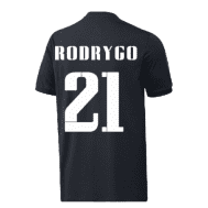 Чёрная детская футболка Реал Мадрид Родриго