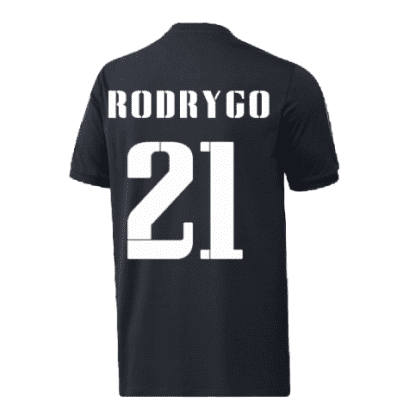 Чёрная детская футболка Реал Мадрид Родриго