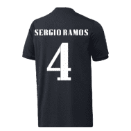 Чёрная детская футболка Реал Мадрид Рамос