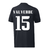 Чёрная детская футболка Реал Мадрид Вальверде