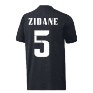 Чёрная детская футболка Реал Мадрид Зидан