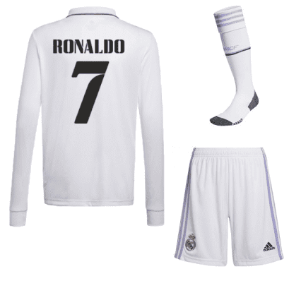 Форма Реал Мадрид Роналду 2023 длинный рукав с гетрами