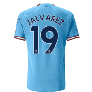 Детская футболка Альварес Манчестер Сити 2022-2023