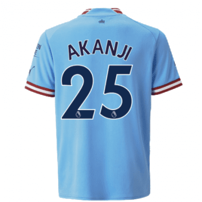 Детская футболка Аканджи Манчестер Сити 2022-2023