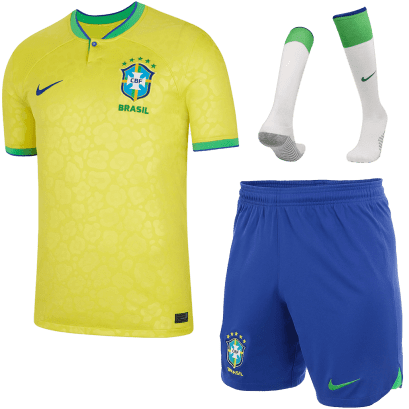 Детская футбольная форма Бразилия 2022