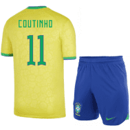Детская футбольная форма Коутиньо Бразилия 2022