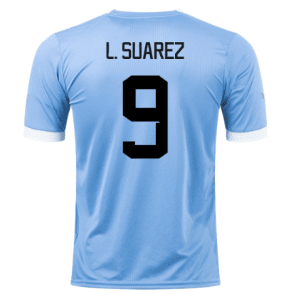 Гостевая футболка Уругвай Суарез 2022