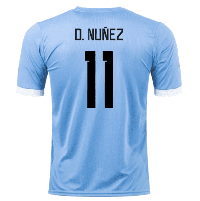 Гостевая футболка Уругвай Нуньес 2022