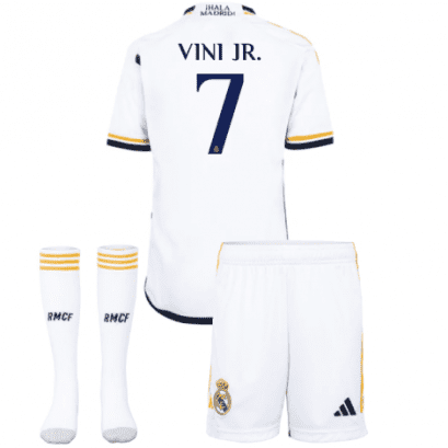 Детская футбольная форма Реал Мадрид Винисиус 7 2023 - 2024 с гетрами