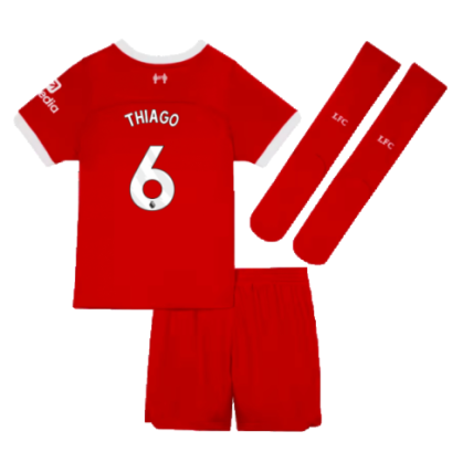 Детская футбольная форма Ливерпуль Тиаго 6 2023 - 2024 с гетрами