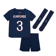 Детская футбольная форма ПСЖ Кимпембе 3 2023 - 2024 с гетрами