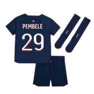 Детская футбольная форма ПСЖ Пембеле 29 2023 - 2024 с гетрами