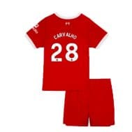 Детская футбольная форма Ливерпуль Карвальо 28 2023 - 2024