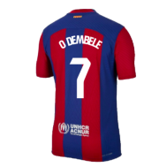 Детская футболка Барселона Дембеле 2024 года
