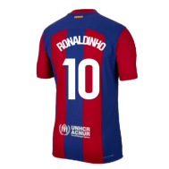 Детская футболка Барселона Роналдиньо 2024 года