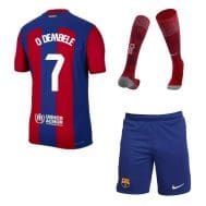 Детская футбольная форма Барселона Дембеле 2023 - 2024 с гетрами