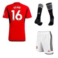 Футбольная форма Кин 16 Манчестер Юнайтед 2023 - 2024 с гетрами