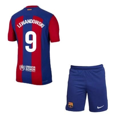 Детская футбольная форма Барселона Левандовски 2023 - 2024