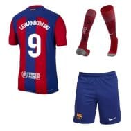 Детская футбольная форма Барселона Левандовски 2023 - 2024 с гетрами