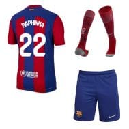 Детская футбольная форма Барселона Рафинья 2023 - 2024 с гетрами