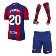 Детская футбольная форма Барселона Роберто 2023 - 2024 с гетрами