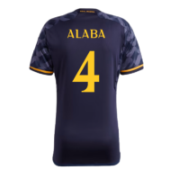Гостевая детская футболка Реал Мадрид Алаба 2023-2024