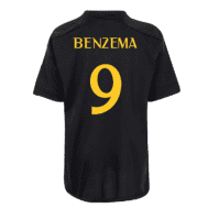 Третья футболка Real Madrid Бензема 23/24 чёрного цвета