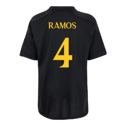 Третья футболка Real Madrid Рамос 23/24 чёрного цвета