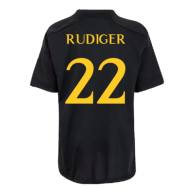 Третья футболка Real Madrid Рюдигер 23/24 чёрного цвета