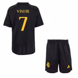 Чёрная футбольная форма Real Madrid 23/24 Винисиус
